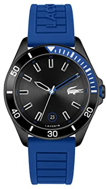 Lacoste Analog Quarzuhr für Herren Kollektion Tiebreaker mit Edelstahl- oder Silikonarmband