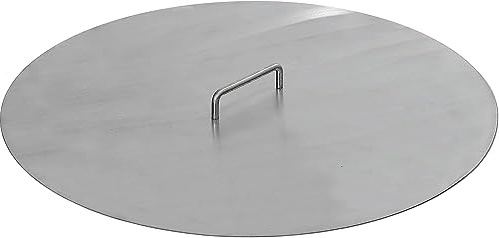 85 cm Deckel für Feuerschalen Feuertonnen Schwenkgrills aus 2,0 mm Stahl mit Griff - Feuerdeckel