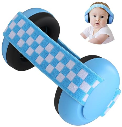 Oreillettes Pour Nouveau - Né, Protège - Oreilles Insonorisés Pour Bébé Avec Élastique Réglable, Protection Auditive Pour Bébé, Protège - Oreilles Insonorisés Pour Enfants De 3 Mois À 2 Ans (Bleu)
