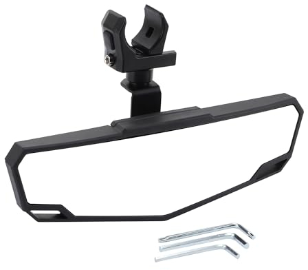 GOOFIT schwarz UTV Mitte Seitenspiegel Rückspiegel Offroad Ersatz Für Geländefahrzeug ATV UTV Dune Buggy Strand Buggy Buggy