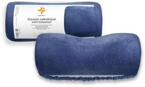 Inphysio® Mini Almohada Cabeza Almohada ergonómica de Espuma con Memoria - Óptima para Cuello, lumbares y Rodillas - Almohada Ultra cómoda para el Coche del Conductor - 27 x 12 cm