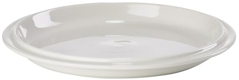 Zone Denmark Eau Dessertteller – Porzellan Dessertteller für Nachspeisen – Stapelbarer Teller für Kuchen – Minimalistisches Design – Spülmaschinengeeignet – Ø 16 x 1,7 cm – Offwhite
