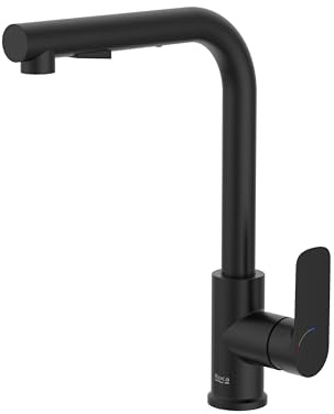 Roca A5A856ENB0 Mezclador Cocina, Coleccion Cala, Caño Extraíble, Negro Mate