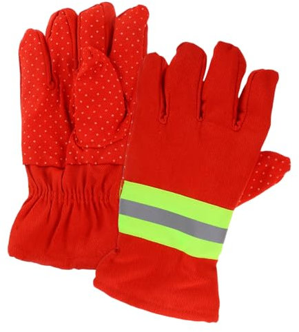 CIYODO Feuerwehrhandschuhe Brandschutz Handschuhe Rutschfest Isoliert Atmungsaktiv Für Rettung Einsätze