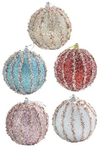 Abaodam Weihnachtsfeier-Dekorationen Christbaumschmuck Robuster Schaumstoff Weihnachtsbaum Hängeschmuck Set
