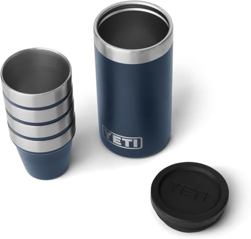 YETI Rambler Shot Glasses with Carrying Case, Navy