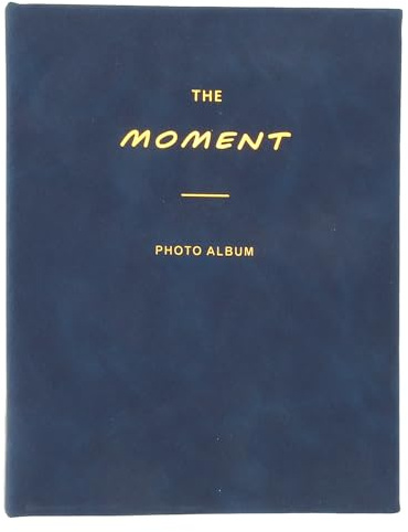 Album Fotografico con 64 Tasche, Album Fotografico, Universale, Resistente Agli Strappi, Multiuso, Inserto Leggero per Carta Fotografica da 3 Pollici (blu scuro)