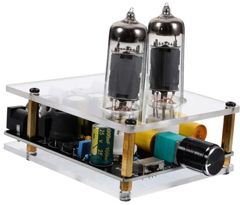 jojofuny Preamplificatore Valvolare Hi-fi Stereo Per Audio e Home Theater Preamp Diy Con Controllo Treble e Bass Facile Installare