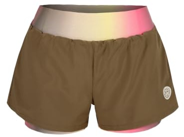 BIDI BADU Spectrum 2In1 Printed Shorts Damen braun