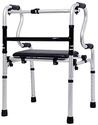 SdaryWare Rollator für Erwachsene, Gehgestell, zusammenklappbar, leicht, tragbar, Mobilitätshilfen für ältere Menschen mit Behinderung, höhenverstellbar, mit Dusche, mit 2 Rädern,