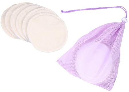 Milisten Waschbare Anti Galaktorrhö Stilleinlagen aus Bambusfaser Auslaufsicher Absorbierend Bh Einlagen für Damen 6 Stück Schutz bei Muttermilchüberschuss