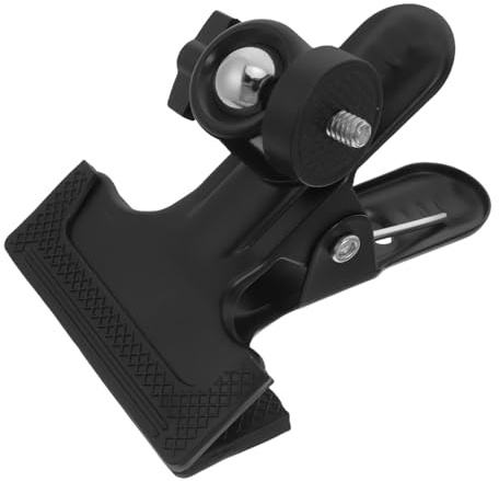 CAXUSD Abrazadera Metálica para Trípode con Rotación Soporte Pesado con Tornillo para Cámaras DSLR Fondos de Estudio y Transmisión