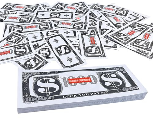 drburpily Geldpistole, ein automatisches Spielzeug, das echte Coupons verschießt und einfach zu bedienen ist – für perfekte Geburtstage und Events, Papiergeld (500)