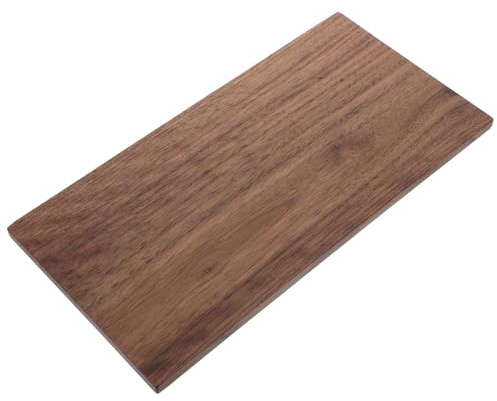 WHAMVOX Planche de Noyer Naturel 30 X 15 X 1 Cm Bois Dur Massif pour Loisirs Créatifs, Gravure et Décoration Murale Feuille de Bois Brut pour Bricolage, Panneaux et Étagères Polyvalents