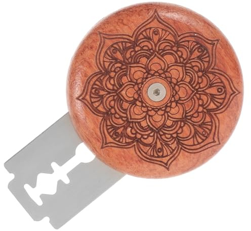POPETPOP Juego de Cortador de Pan y Cuchillas de Repuesto, Molde de Madera para Pan Diseño, Herramienta para Marcar Masa, Corte Preciso y Portátil para Panadería Casera