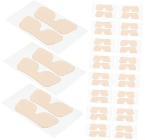 WRITWAA 30 Paia Adesivi Morbidi e Trasparenti Forma di Farfalla in Silicone per Orecchie Facili da Applicare e Confortevoli da Indossare per Costume e