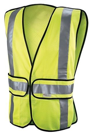 3M Reflective Construction Safety Vest with 5 Point Tear Away, Class 2, Hi-Viz Yellow