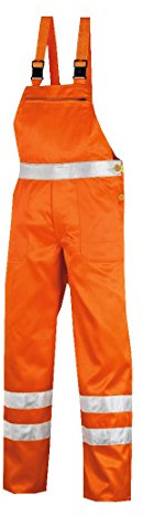 teXXor Warnschutz-Latzhose Hamilton Arbeitshose, 52, orange, 4304