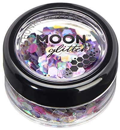 Mystiker grobkörniger Glitter von Moon Glitter - 100% kosmetische Glitzer für Gesicht, Körper, Nägel, Haare und Lippen - 3g - Märchen