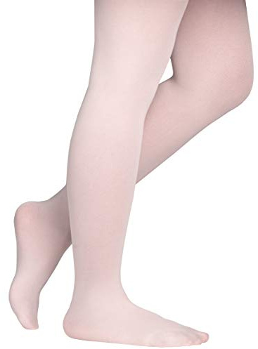 Dancina Footed Ballet Dance Tights Microfiber Size L (8-12) Ballet Pink