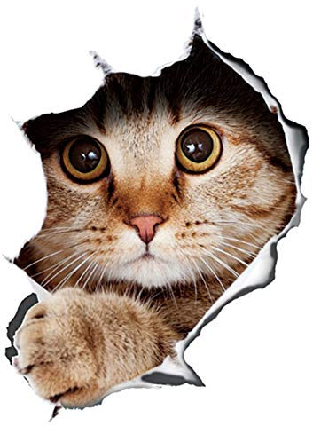 Macabolo 3D Stereo Katze abnehmbare Auto Aufkleber Anime lustige Dekoration Kätzchen Aufkleber Auto Styling Aufkleber