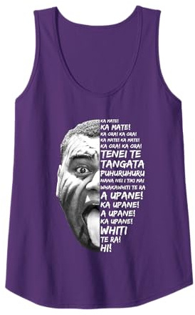 Haka Text Neuseeland Black Maori New Zealand Kiwi NZ Rugby Tank Top