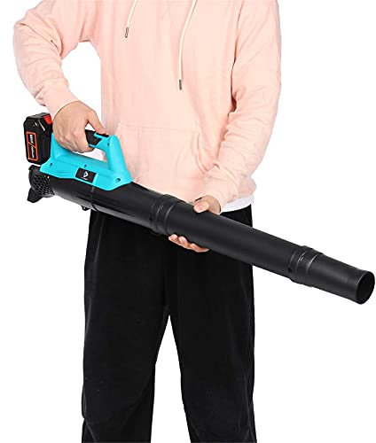 GMtes Soffiatore a Foglia Cordless con Batteria e Caricabatterie, soffiatore di Foglie elettriche da 3000 W per la Cura del Prato, la Batteria del soffiatore dell'Aria Alimentato,1 Battery