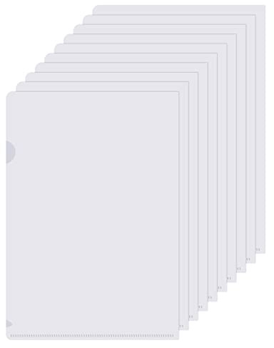 30 pezzi, cartellina in plastica, formato A4, trasparente, formato A4, cartellina, cartellina, portadocumenti, cartellina, formato A4, A4, cartellini per ufficio, scuola, casa, documenti