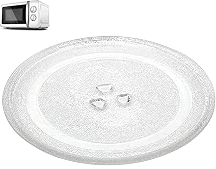 Universall Glasdrehteller Für Mikrowellen, Ersatz Mikrowellenteller Für Diverse Mikrowellen, 24.5cm 27cm 31.5cm Rund Glasteller Drehteller, Mit Drehtellerring Und Unterstützung, Hitzebeständig