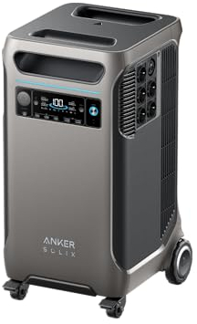 Anker SOLIX F3800 Tragbare Powerstation, 3840Wh, LiFePO4-Akku, Extrem starke 6000W Leistung, Großer Solargenerator für Zuhause, Camper und Wohnmobil, Outdoor Camping, Nofälle