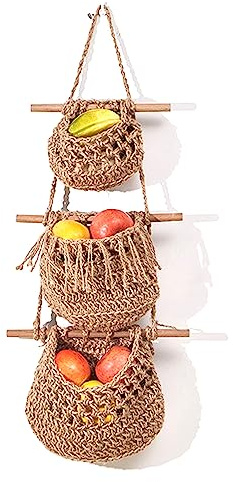 GDWD Hängende Tasche, Hängender Organizer mit 3 Taschen, Tür Wand Hängeorganizer Utensilientasche Hängetasche, Hängeaufbewahrung Tasche, Hängen Aufbewahrungstasche für Kinderzimmer Badezimmer (Beige)