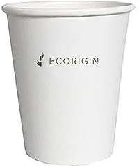 Ecorigin Vasos Desechables de cartón blanco de 240ml/8oz de capacidad. Pack de 1000 Unidades de 8oz