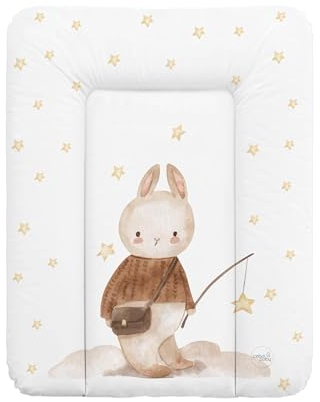 Ceba Baby® weiche Wickelauflage 50x70 cm - Baby Wickelunterlage - Wickeltischauflage für Junge und Mädchen - Wasserdicht, abwaschbar - OEKO-TEX® Standard 100 - Made in EU - Träumer
