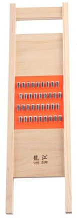 Affettatrice per verdure in acciaio inossidabile, grattugia manuale con manico in legno Julienne trituratore affettatrice per patate, carote, cetrioli