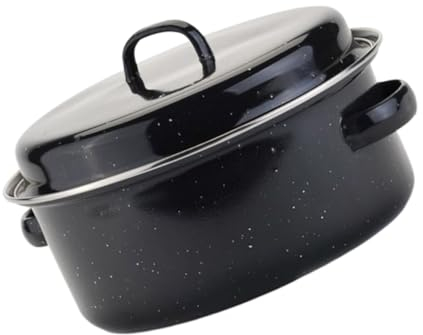 Cabilock Olla Redonda Para Asar Utensilio De Cocina Asador De Patatas y Castañas Fácil De Usar y Limpiar