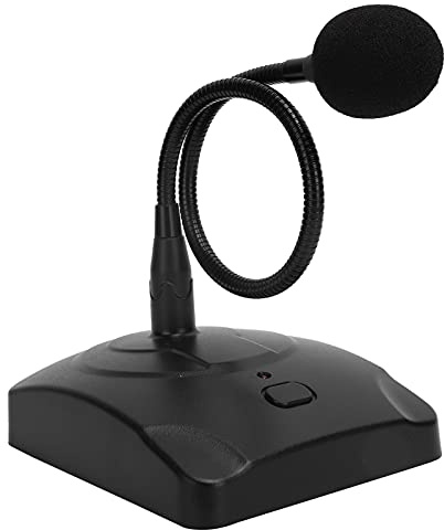 Sxhlseller Microphone à Condensateur à Col de Cygne, Microphone Filaire de 6,35 Mm avec Micro à Réduction de Bruit pour Les Réunions, Les Conférences, L'enregistrement des Jeux