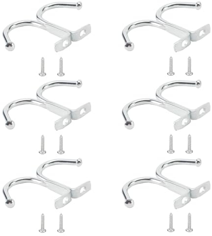 HarmonyCrafts 6 stabile robuste Schrank-Haken für Tassen, Regal, Aufhänger aus Metall, Aufbewahrungshaken unter Regalen, Tassen für Tassen, Kaffeetassen