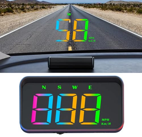 YOUNICE Auto HUD Head Up Display, Multifunktional M2S Geschwindigkeitsmesser Universal Tachometer Projektor mit Geschwindigkeit & Automatische Lichterkennung für Alle Automodelle
