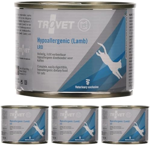 Comida húmeda para Gatos TROVET Trovet KOT pusz.200g LRD Lamb Hipoalergénico (JAGNIęcin) / 12 (Paquete de 4)