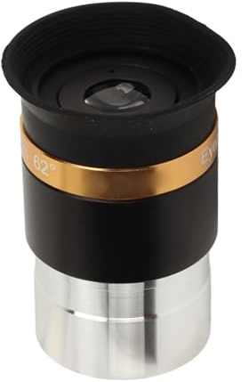 Ocular de Telescopio Asférico de Gran Angular de 62° y 4 Mm, Distancia para Imágenes Claras con Observaciones Lunares de Campo Amplio, Ideal para Observación Planetaria,
