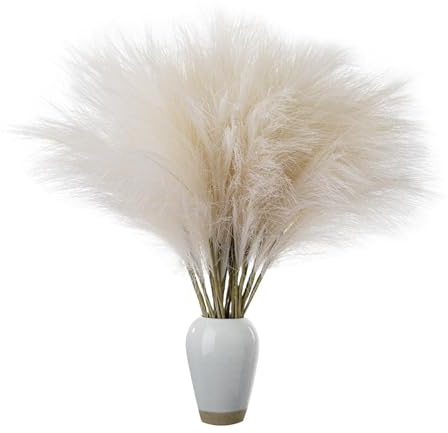Pampas Trockengras Blumen - Getrocknete Gefälschte Blume Boho | Künstliche Pampas Schilf Dekoration | Vase Trockengras Füllstoff | Getrocknete Hasenschwanz Blumen | Gefälschte Kleine Pampasgras