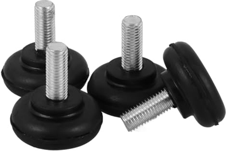 DOITOOL Mount Feet Vibration Pads 4-Pack Rubber Shock Absorber Table and Cabinet Feet Pads Anti-Skid Vibration Isolator Pads for Machines and Furniture 1.96X1.96X0.78In
