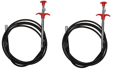 POPETPOP 2pcs Flexible Drain Clean Claw Grabber Tool 90cm Plumbing Pipe Remover for Kitchen Sink and Bathroom Toilet Cleaning