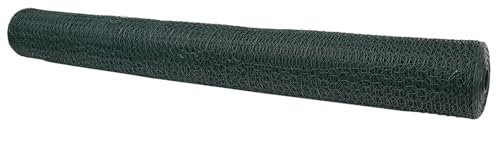 vidaXL Cerca Hexagonal Verde 1 x 50m de, Hecha de Acero Resistente y con un Acabado Envejecido proyectos de paisajismo y decoración. ¡Una Barrera Moderna con una Textura de Malla