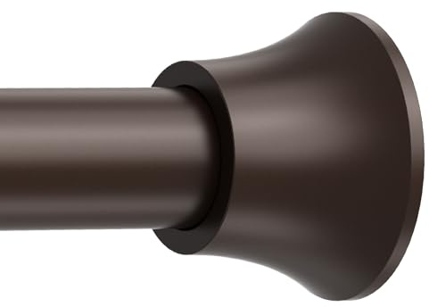 Haryaers Bronze Shower Curtain Rod, Shower Tension Rod Adjustable 30 To 76 Inch,Shower Curtain Rods Spring Tension For Bathroom No Drilling No Rust