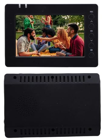 Plyisty Registratore di Giochi con Scheda di Acquisizione Video 4K, Schermo HD Integrato da 5 Pollici con 1 Pulsante di Registrazione e Funzione di Pausa, Supporta Scheda di Memoria e