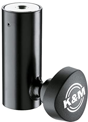 K&M 24528 Reduzierflansch - Schwarz Stahl - Adapter für Lautsprecher-Systeme 3,5 cm Durchmesser - mit Gewindebuchse M10