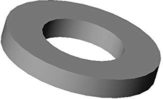 Ajile Standard Kunststoff Unterlegscheibe Polymerscheibe Beilagscheibe DIN125 Isolierend aus Polyamid PA SCHWARZ für 10 mm M10 Metrisches Gewinde Schrauben - 50 Stücke - RMO110x50-FBA