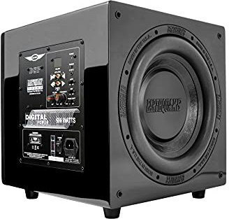 EARTHQUAKE Sound MiniMe DSP P-10 - Subwoofer Alimentado de 10 Pulgadas con Control DSP y tecnología de radiador pasivo Slaps