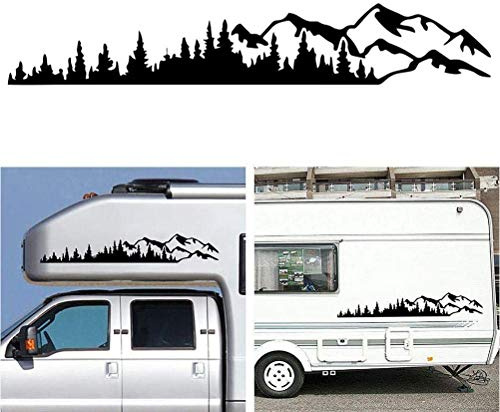 Yunobi Auto-Aufkleber – Universal Auto Karosserie Wald Aufkleber, Fenster Stoßstange Grafik Vinyl Aufkleber Dekoration für Wohnmobil Wohnwagen Auto LKW